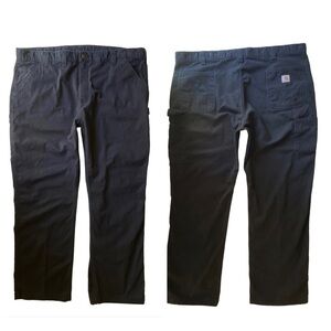 Carhartt Carpenter Pants Mens Size 44 44x30 Relaxed Fit Black Rugged Workwear